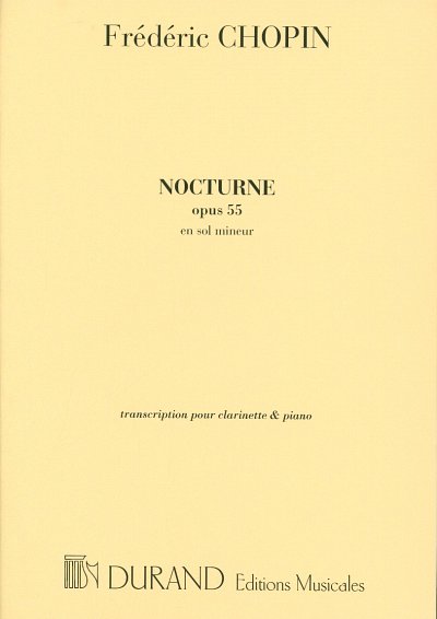 F. Chopin: Nocturne Op 55 Clarinette-Piano , Klar (Part.)