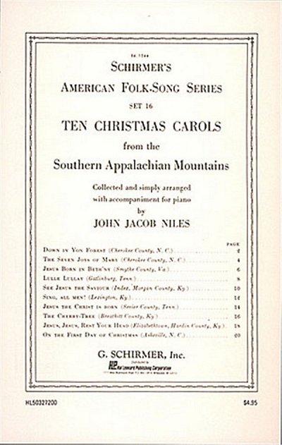 J.J. Niles: 10 Christmas Carols, GesKlav