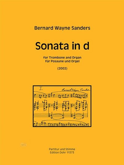 B.W. Sanders: Sonata in d (PaSt)