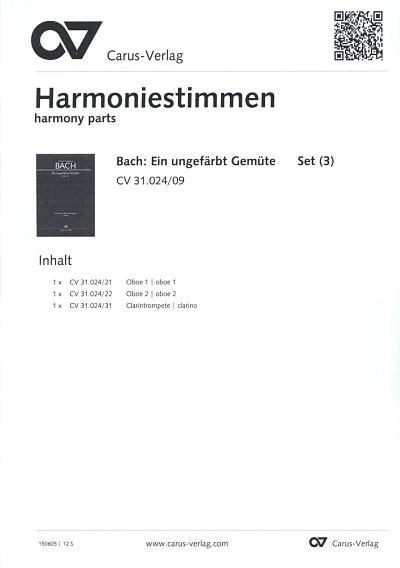 J.S. Bach: Ein ungefaerbt Gemuete BWV 24 , SolGchOrchOr (HAR