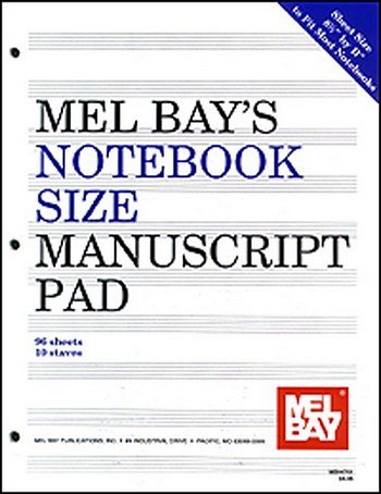 Notebook-Size Manuscript Pad 10-Stave (Bu)
