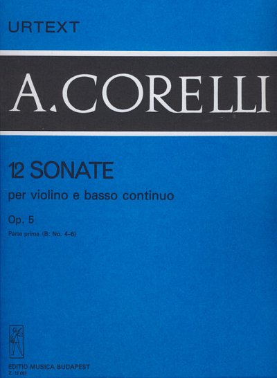A. Corelli: 12 Sonaten op. 5/1b, VlBc
