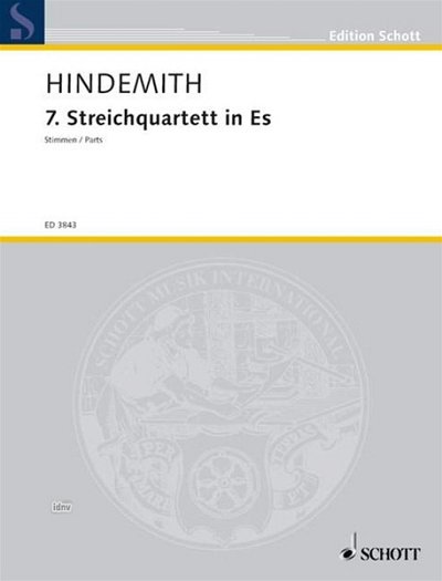 P. Hindemith: 7. Streichquartett in Es , 2VlVaVc (Stsatz)