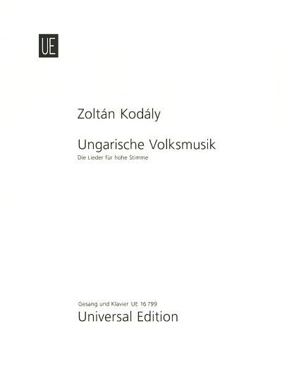 Z. Kodály: Ungarische Volksmusik, GesHKlav
