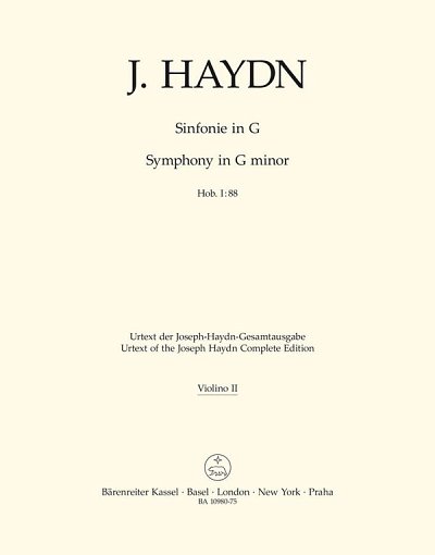 J. Haydn: Sinfonie G-Dur Hob. I:88, Sinfo (Vl2)