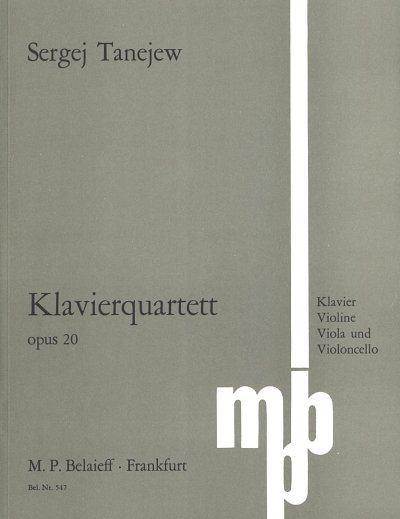 S.I. Tanejew: Quartett Op 20