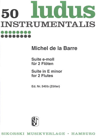 M. de La Barre: Suite für 2 Flöten e-moll