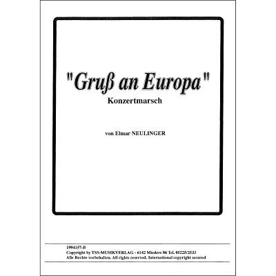 E. Neulinger: Gruß an Europa, Blaso (DirBSt)