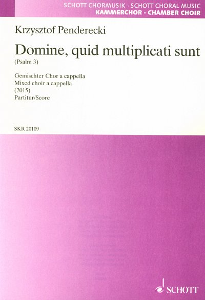 K. Penderecki: Domine, quid multiplicati sunt, GCh (ChPa.)