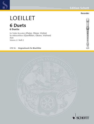 DL: J. Loeillet de Gant: 6 Duette, 2Abfl/FlObVl (Sppa)
