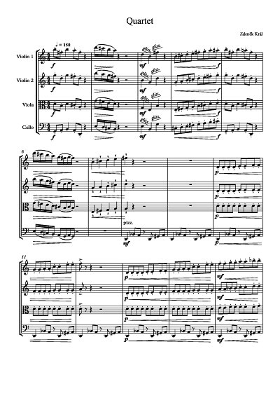 DL: Z. Král: Quartett, 2VlVaVc (Pa+St)