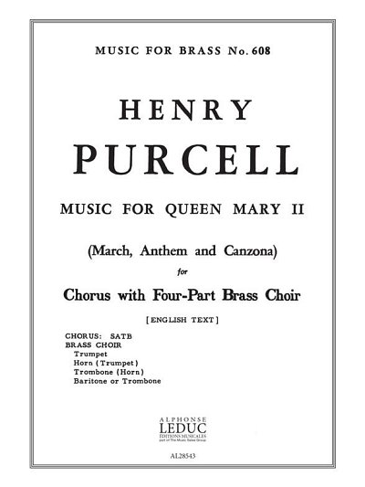 H. Purcell: Funeral Music For Queen Mary II (Bu)