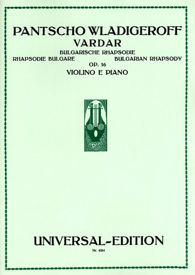 W. Pantscho: Vardar op. 16 