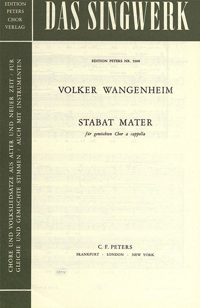 V. Wangenheim: Stabat Mater, Gch (Chpa)