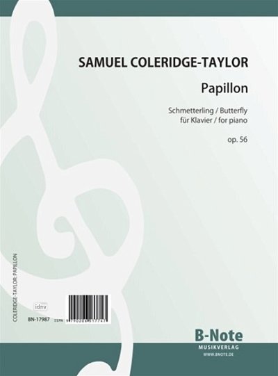 S. Coleridge-Taylor: Papillon (Schmetterling) für Klav, Klav