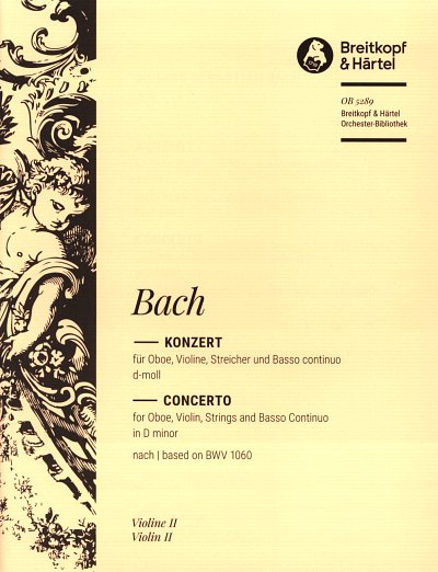 J.S. Bach: Konzert d-Moll BWV 1060, ObVlStrBc (Vl2)