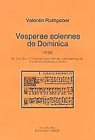 J.V. Rathgeber: Vesperae solennes de Dominica (Chpa)