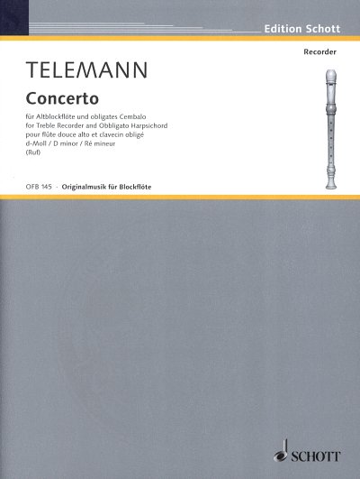 G.P. Telemann: Concerto d-Moll TWV 42:h, AbflCemb (KlavpaSt)