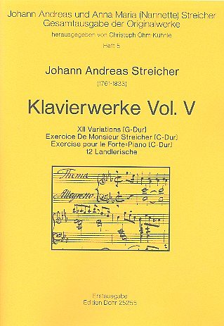 J.A. Streicher: Klavierwerke Vol. V, Klav