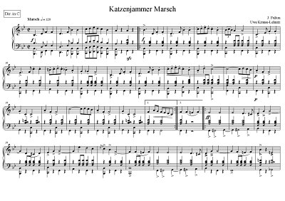 J.M. Fulton: Katzenjammer-Marsch, Blaso (Pa+St)