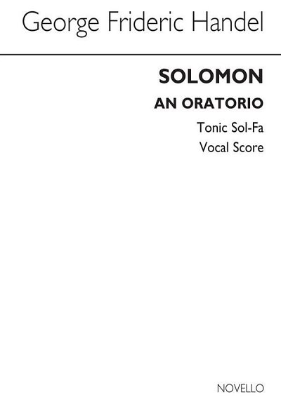 G.F. Händel: Solomon (Tonic Sol-Fa), Ges (KA)