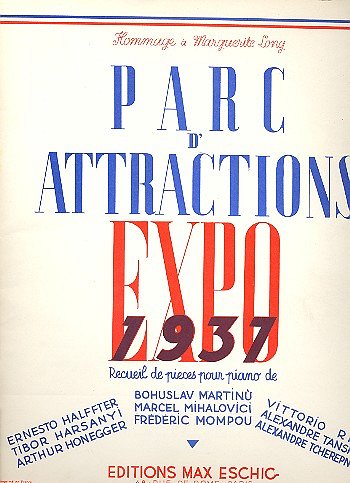 Parc D'Attractions Expo 1937 Recueil De Pieces, Klav
