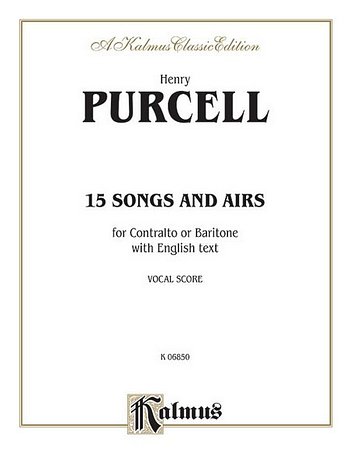 Purcell 15 Songs and Airs Contr., Ges (KA)