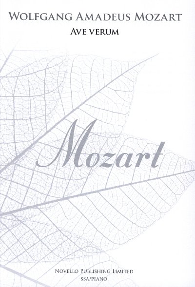 W.A. Mozart: Ave Verum - SSA (New Engraving), FchKlav (Chpa)