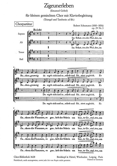 R. Schumann: Zigeunerleben Op 29/3