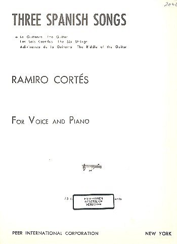 R. Cortés: Three spanish songs, GesKlav (LB)