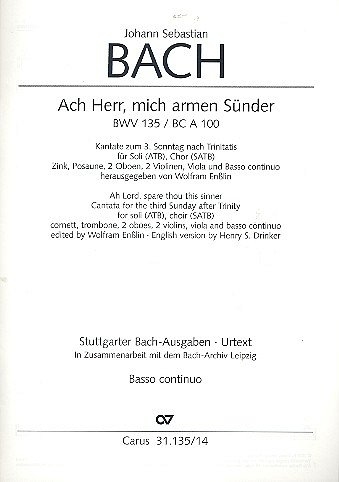 J.S. Bach: Ach Herr, mich armen Sünder BWV 135 (1724)