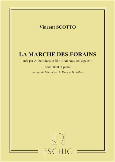 V. Scotto: Marche Des Forains Ch-Piano , GesKlav