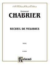 E. Chabrier y otros.: Chabrier: Recueil de Melodies