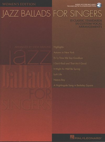 Rawlins Steve: Jazz Ballads For Singers - Women's Edition