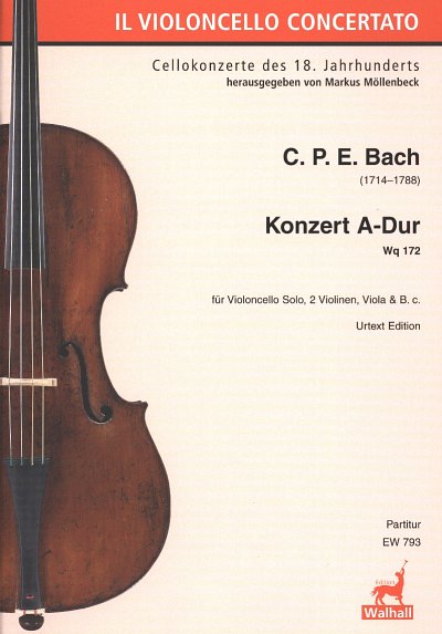 C.P.E. Bach: Konzert A-Dur fuer Violoncell., Violoncello, St