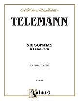DL: G.P. Telemann: Telemann: Six Sonatas in Canon Form, 2Bfl
