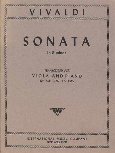 A. Vivaldi: Sonate G Op.2/1 Rv27, VaKlv (Bu)