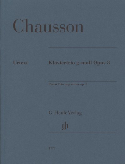 E. Chausson: Klaviertrio g-Moll op. 3, VlVcKlv (KlavpaSt)