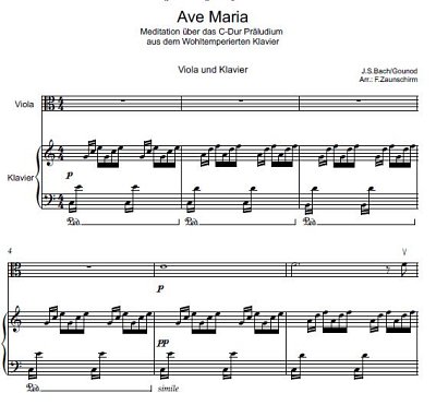 DL: C. Gounod: Ave Maria, Va (Par2St)