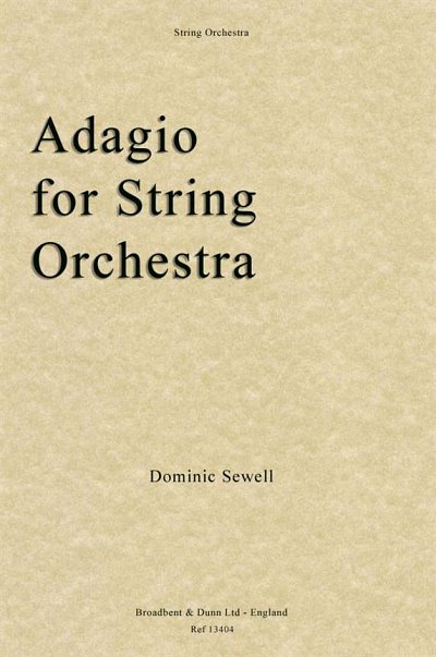 Adagio for String Orchestra, Stro (Part.)