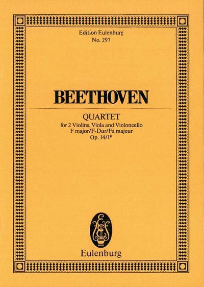 L. van Beethoven: Streichquartett F-Dur
