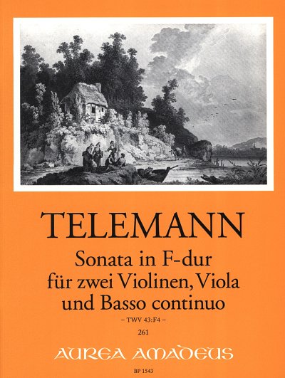 G.P. Telemann: Sonata in F-dur TWV 43:F4, 2VlVlaBc (Pa+St)