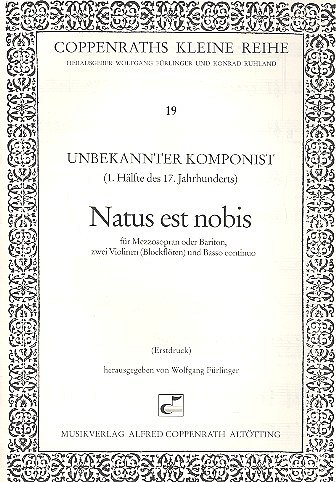 Anonymus: Natus est nobis C-Dur