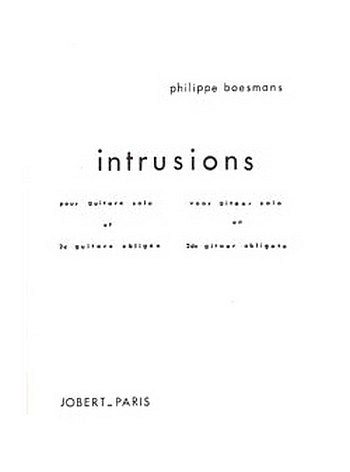 P. Boesmans: Intrusions, 2Git (Sppa)