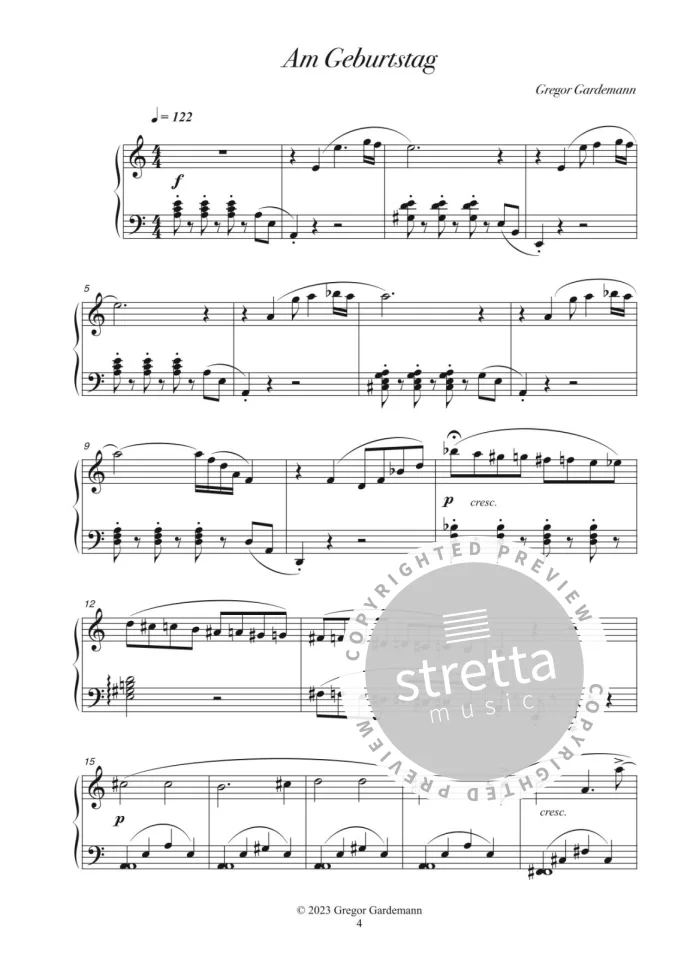 DL: G. Gardemann: Fünf Tangos für den Klavierunterr, Klav (S (1)