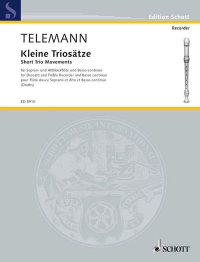 DL: G.P. Telemann: Kleine Triosätze (Pa+St)