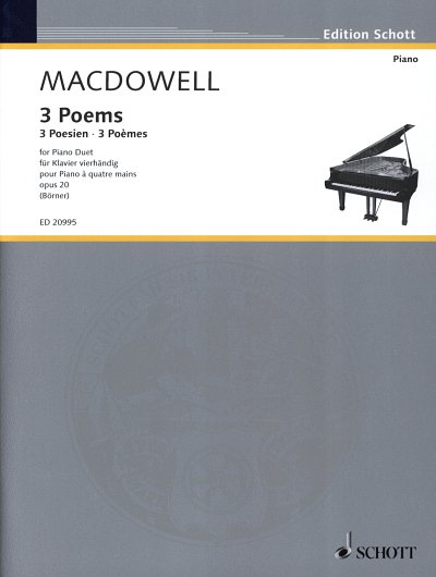 E. MacDowell: 3 Poems op. 20 , Klav4m