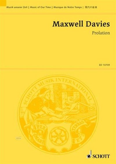 P. Maxwell Davies: Prolation op. 8 , Orch (Stp)