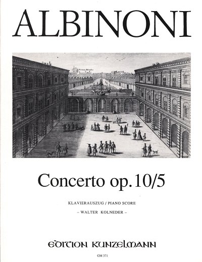 T. Albinoni: Concerto A-Dur op. 10/5, 2VlStroPk (KASt)