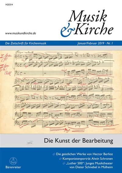 Musik und Kirche, Heft 1/2019